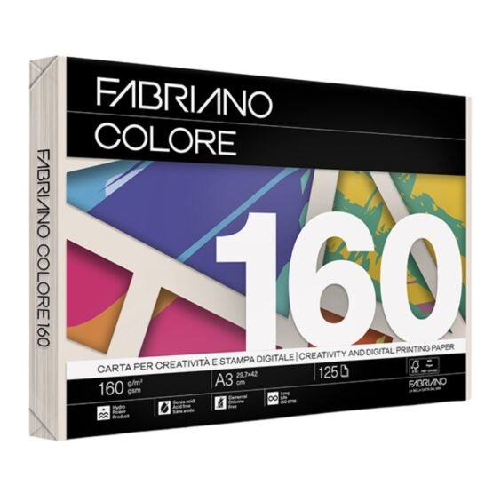 ΧΑΡΤΙ ΕΚΤΥΠΩΣΗΣ Α3 ΧΡΩΜΑΤΙΣΤΟ ΠΑΛ FABRIANO COLORE 160gr. AVORIO (ΔΕΣΜΙΔΑ 125φ.)