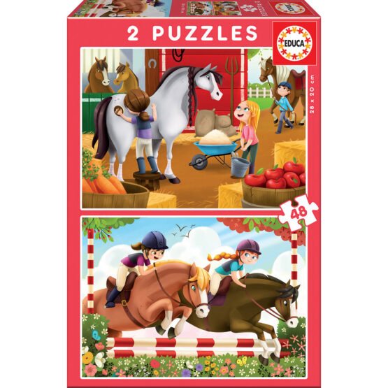 pazl-horses-2x48-tem-educa