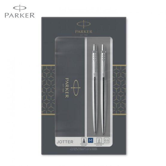 PARKER ΣΕΤ ΔΩΡΟΥ JOTTER DUO STAINLESS STEEL CT ΣΤΥΛΟ ΔΙΑΡΚΕΙΑΣ & MHXANIKO ΜΟΛΥΒΙ