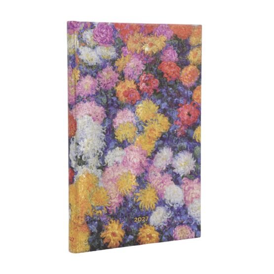 ΗΜΕΡΟΛΟΓΙΟ PAPERBLANKS 2026 ΕΒΔΟΜΑΔΙΑΙΟ MONET’S CHRYSANTHEMUMS MINI 10X14εκ. DE19085