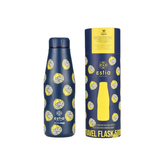 ΠΑΓΟΥΡΙ ΘΕΡΜΟΣ ESTIA TRAVEL FLASK SAVE THE AEGEAN 500ml CITRUS INFUSION