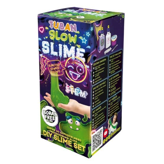 TUBAN - DIY SLIΜΕ: ΣΕΤ ΚΑΤΑΣΚΕΥΗ SLIME - GLOW IN THE DARK
