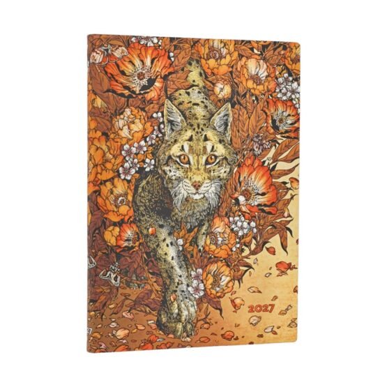 ΗΜΕΡΟΛΟΓΙΟ PAPERBLANKS FLEXIS 2027 ΕΒΔΟΜΑΔΙΑΙΟ LYNX RISING MIDI 13X18εκ. FE20029