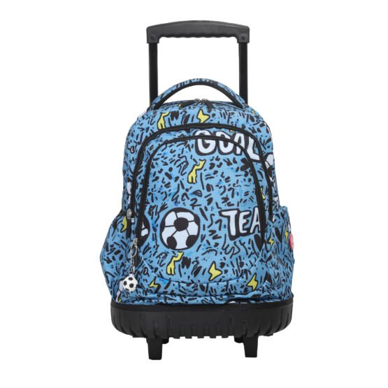 ΤΣΑΝΤΑ LYCSAC ΠΛΑΤΗΣ TROLLEY KIDS COLLECTION SUPER BALL 4 ΘΕΣΕΩΝ 03547