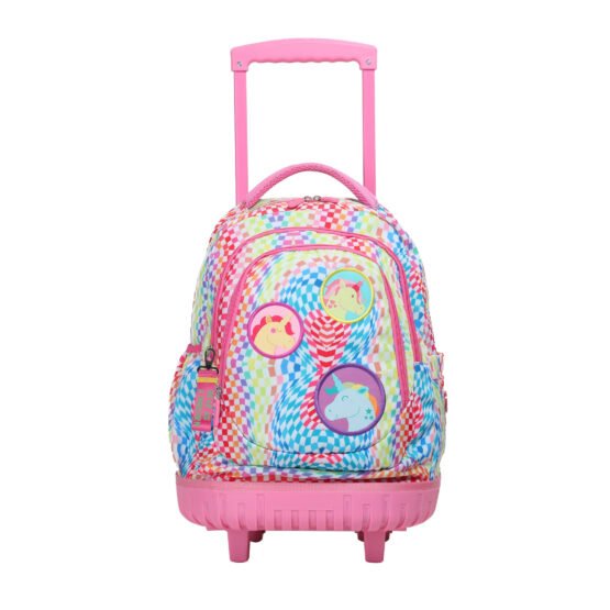 ΤΣΑΝΤΑ LYCSAC ΠΛΑΤΗΣ TROLLEY KIDS COLLECTION UNICORN MADNESS 4 ΘΕΣΕΩΝ 04047