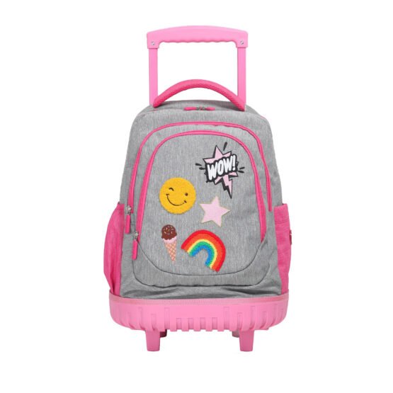 ΤΣΑΝΤΑ LYCSAC ΠΛΑΤΗΣ TROLLEY KIDS COLLECTION WOW GIRLS 4 ΘΕΣΕΩΝ 04147